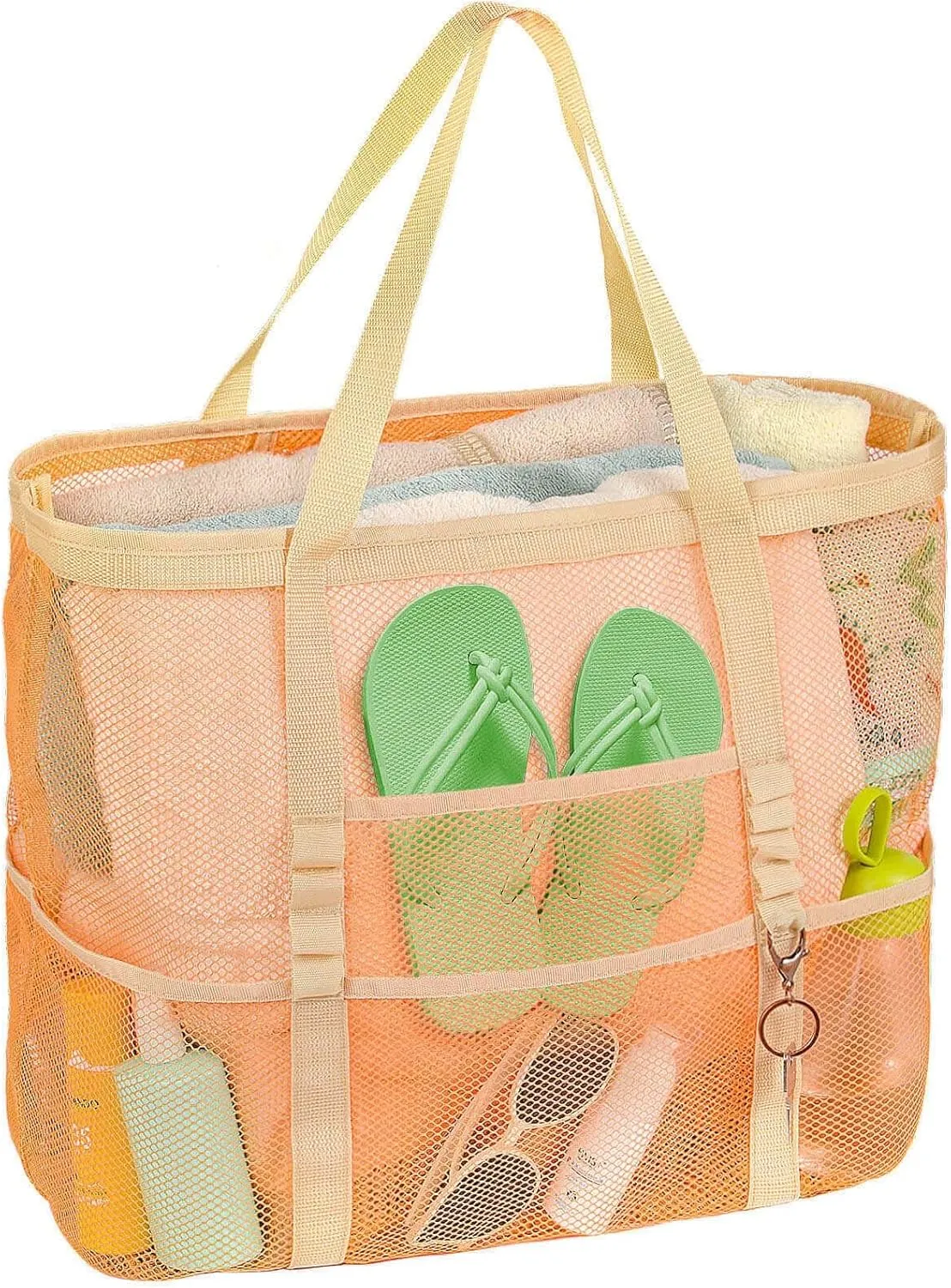 Mesh Beach Bag Vacation Essentials - Large Tote Pool Bag for Women Vacation Essentials Beach Accessories