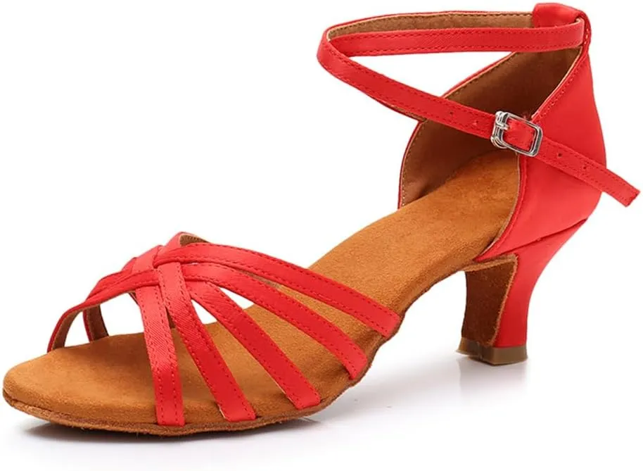 MSMAX Women's Practice Ballroom Dancing Shoes Indoor Performance Latin Dance Shoes for Woman