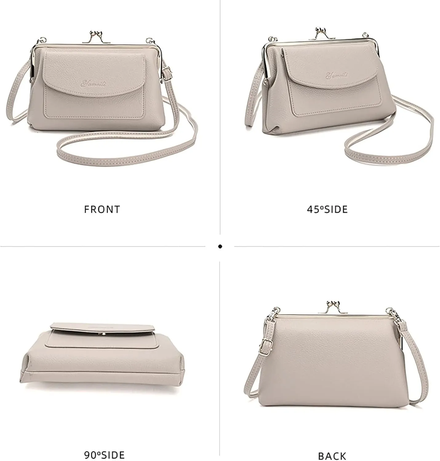 Multi Pocket Shoulder Bags for Woman Fabric Nylon Multi Pocket Crossbody Bags Carry on Bag for Airplanes Women(Blue)