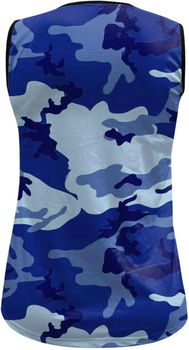 Muscularfit Mens Workout Tank Tops Summer Big and Tall Sleeveless Camo Tank Shirts Casual Pullover Muscle Camouflage T Shirts