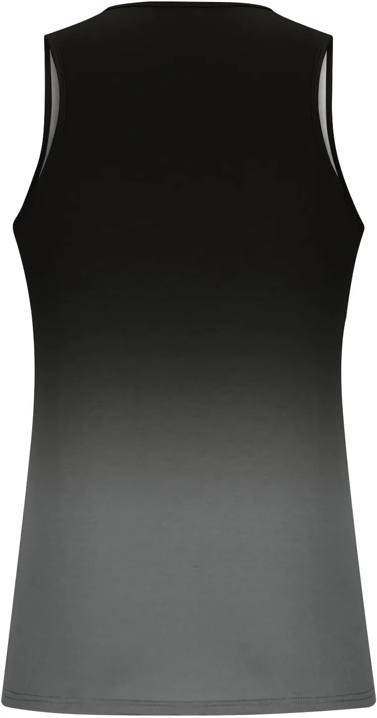 Muscularfit Tank Tops for Men Sleeveless Crewneck Shirts Summer Casual Gradient Color Pullover Athletic Gym Workout Tee Tops