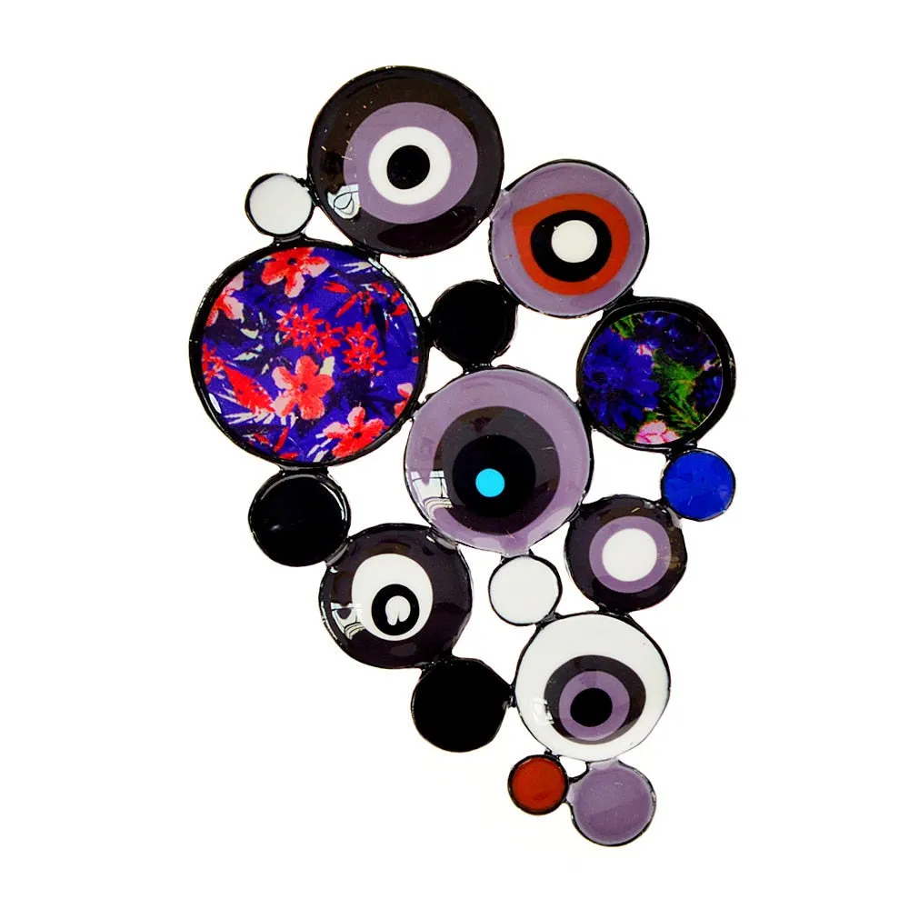 New Arrival Large Circle Round Geometric Brooches For Women
