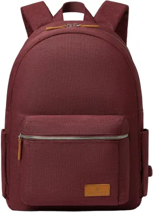 Nordace Siena Pro Classic Backpack - 13.3" Laptop Backpack, 18L Daily Backpack for Travel, Everyday, or Work (Red)