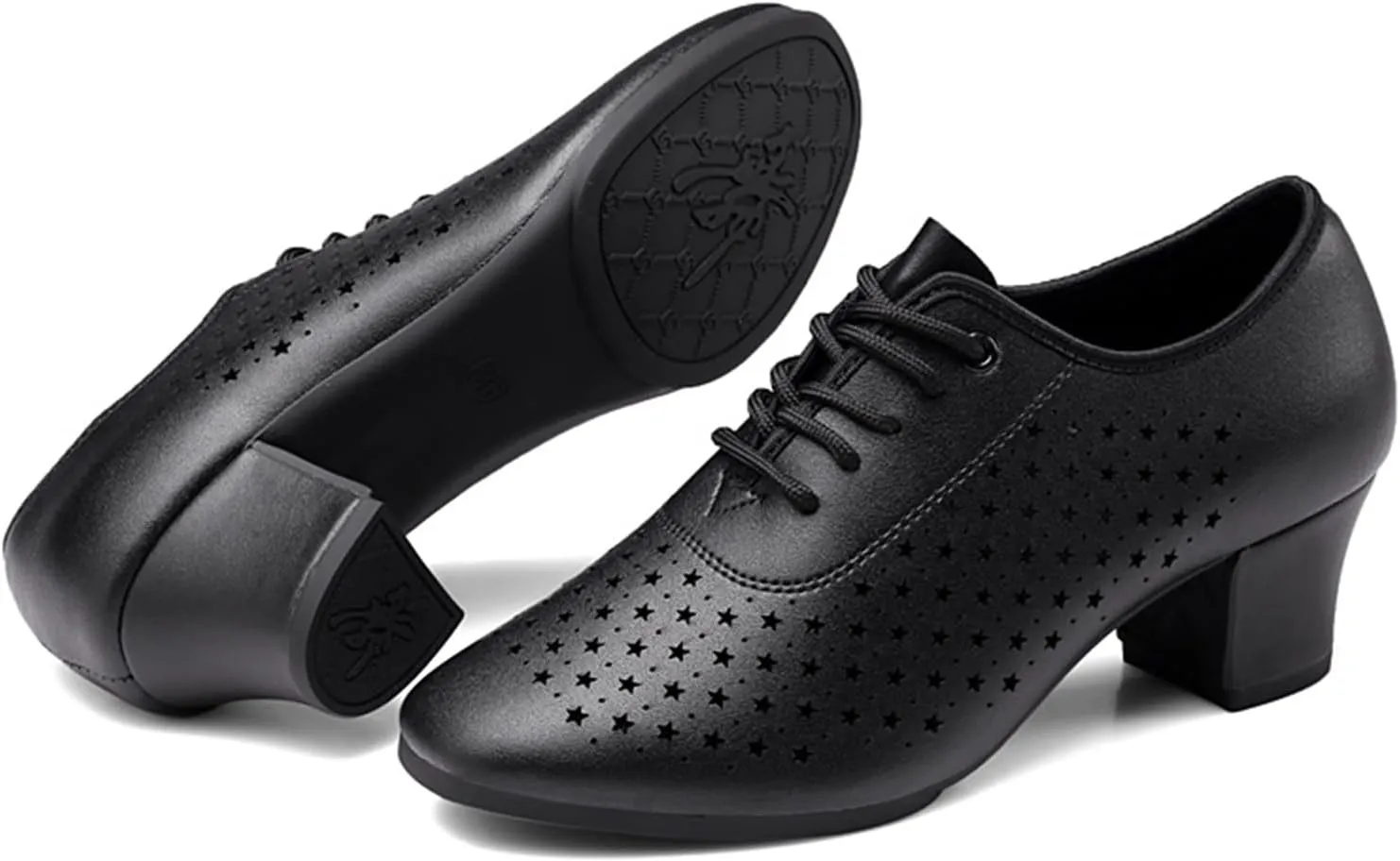 ONAIC Latin Dance Shoes for Womens Lace Up Ballroom Salsa Tango Dance Shoe Performance Modern Salsa Dancing 5Cm Heels