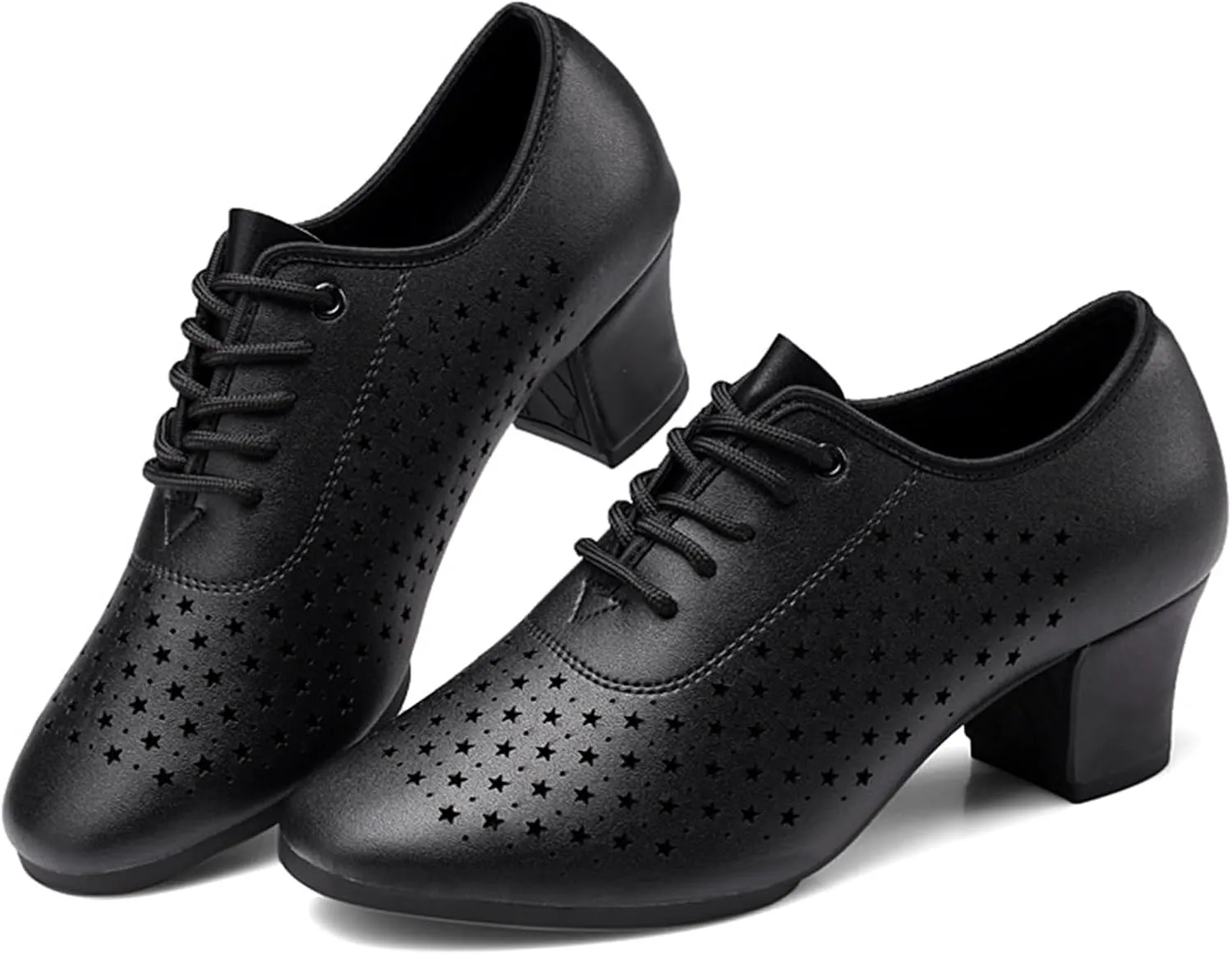 ONAIC Latin Dance Shoes for Womens Lace Up Ballroom Salsa Tango Dance Shoe Performance Modern Salsa Dancing 5Cm Heels