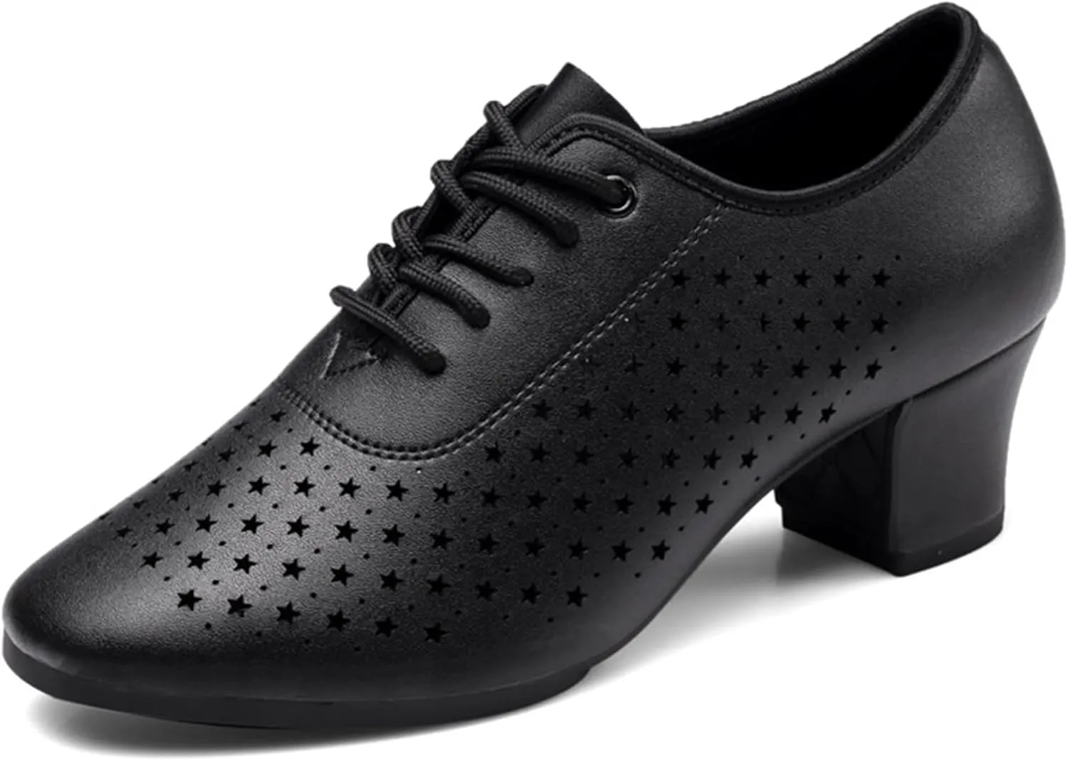 ONAIC Latin Dance Shoes for Womens Lace Up Ballroom Salsa Tango Dance Shoe Performance Modern Salsa Dancing 5Cm Heels