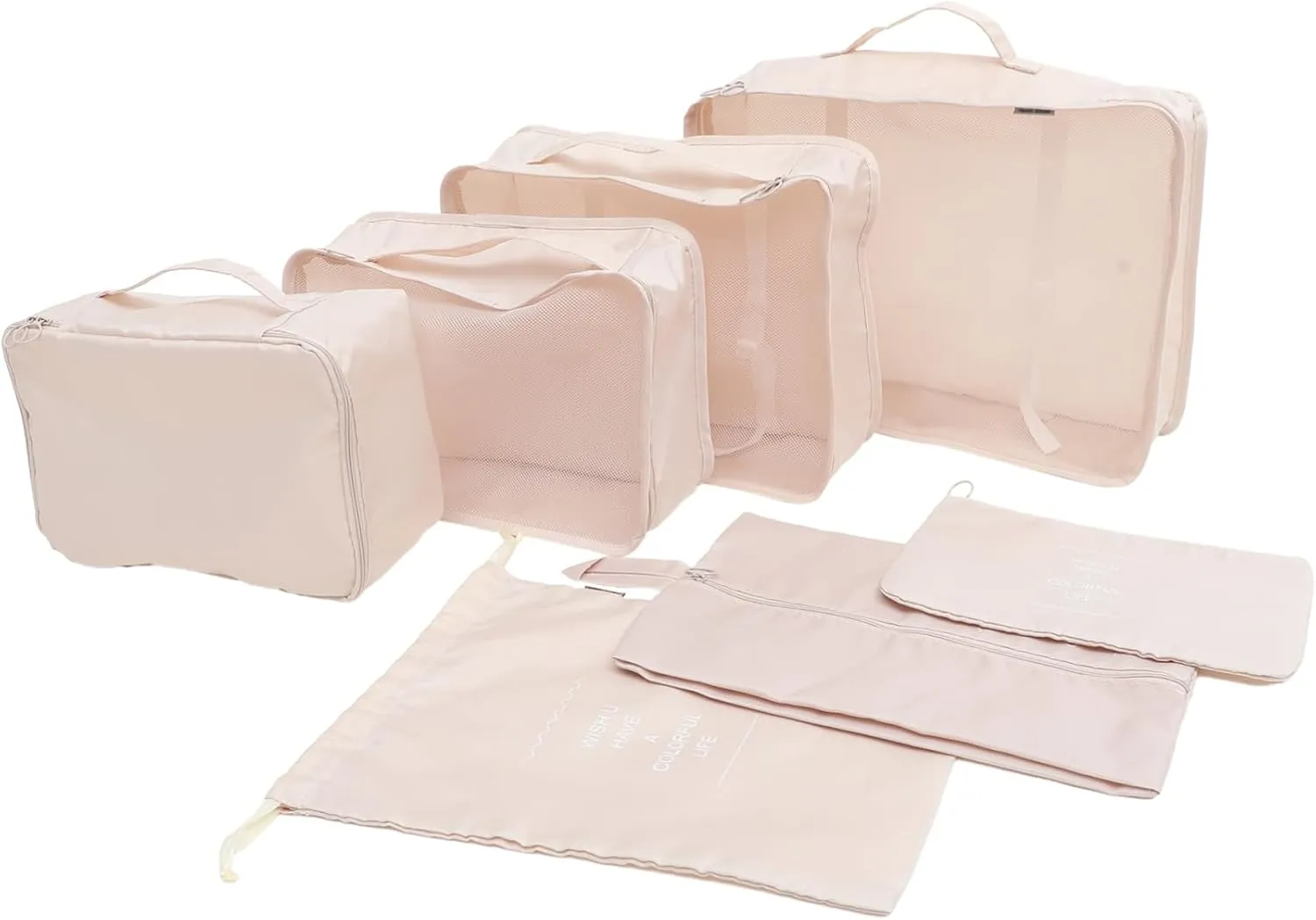 Organize Your Suitcase 7pcs Packing Cubes Set Luggage Organizers Mesh for Business Travel