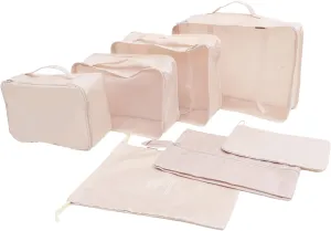 Organize Your Suitcase 7pcs Packing Cubes Set Luggage Organizers Mesh for Business Travel