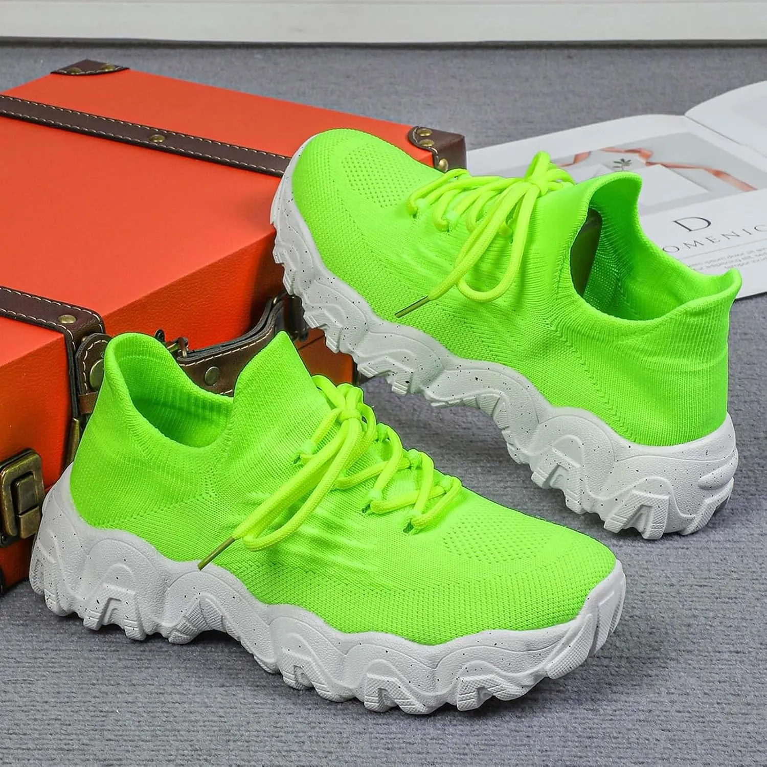 Ortho Pro Shoes for Women, Lace-up Low Top Slip on Women Sneakers, Women's Fashion Non Slip Sneakers Orthopedic Shoes