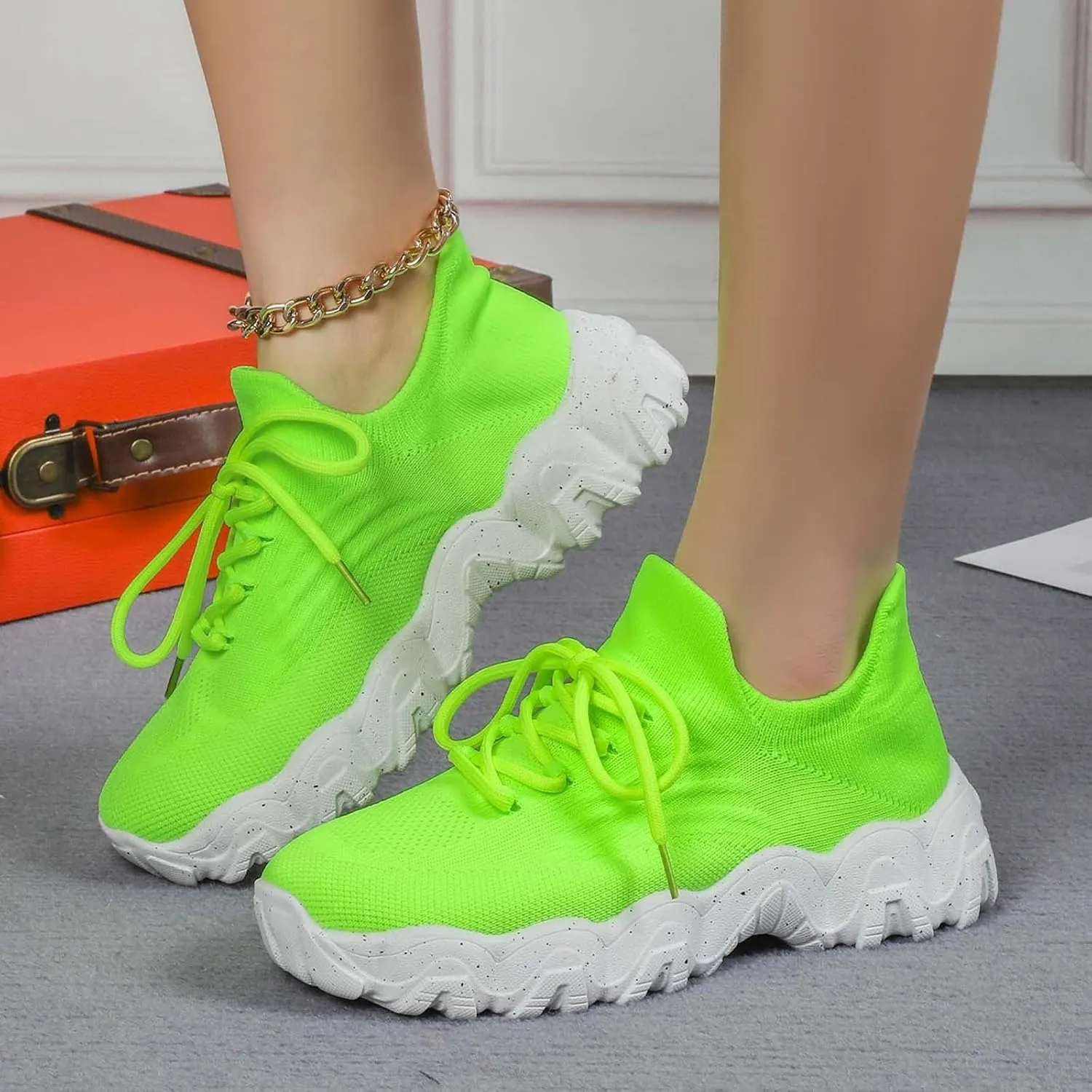 Ortho Pro Shoes for Women, Lace-up Low Top Slip on Women Sneakers, Women's Fashion Non Slip Sneakers Orthopedic Shoes