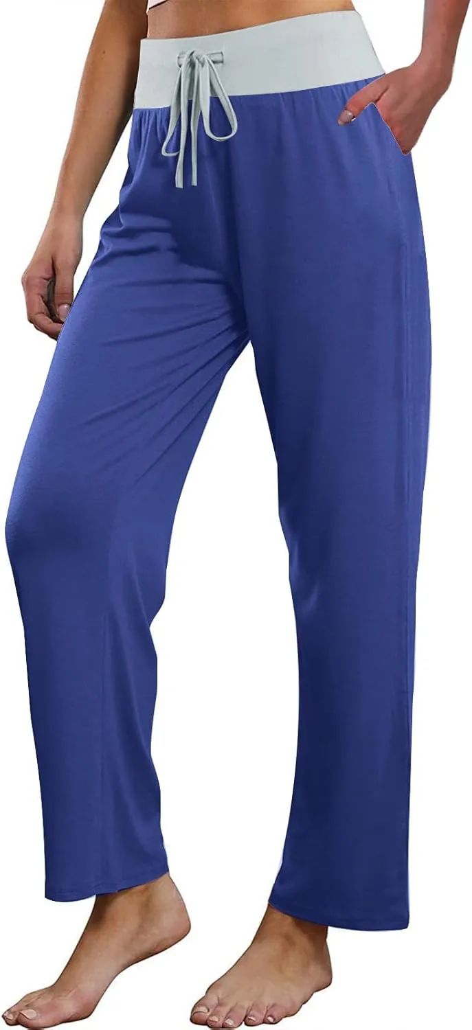 Pants for Women Fall Summer Loose Fit Sport Gym High Cut Flare Wide Leg Pants Women 2025