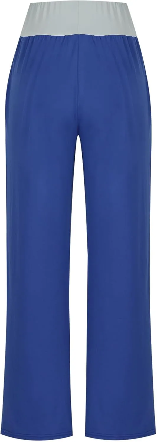 Pants for Women Fall Summer Loose Fit Sport Gym High Cut Flare Wide Leg Pants Women 2025