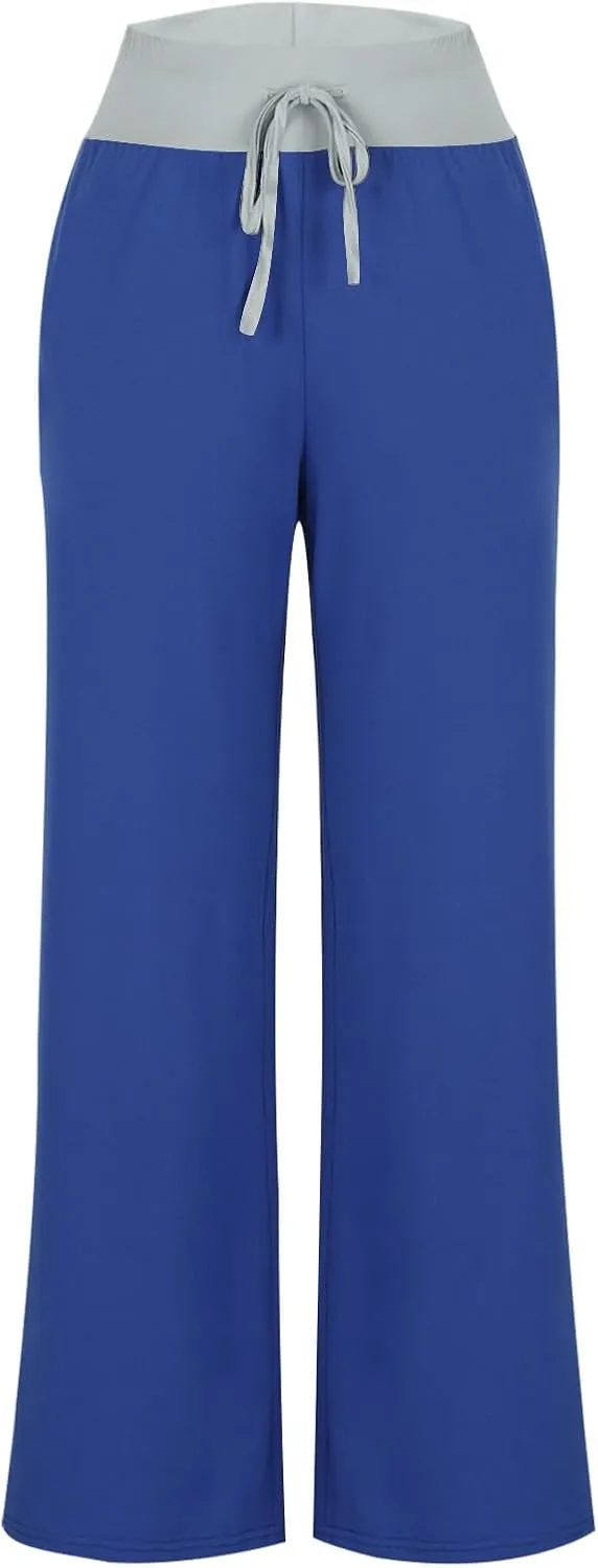 Pants for Women Fall Summer Loose Fit Sport Gym High Cut Flare Wide Leg Pants Women 2025