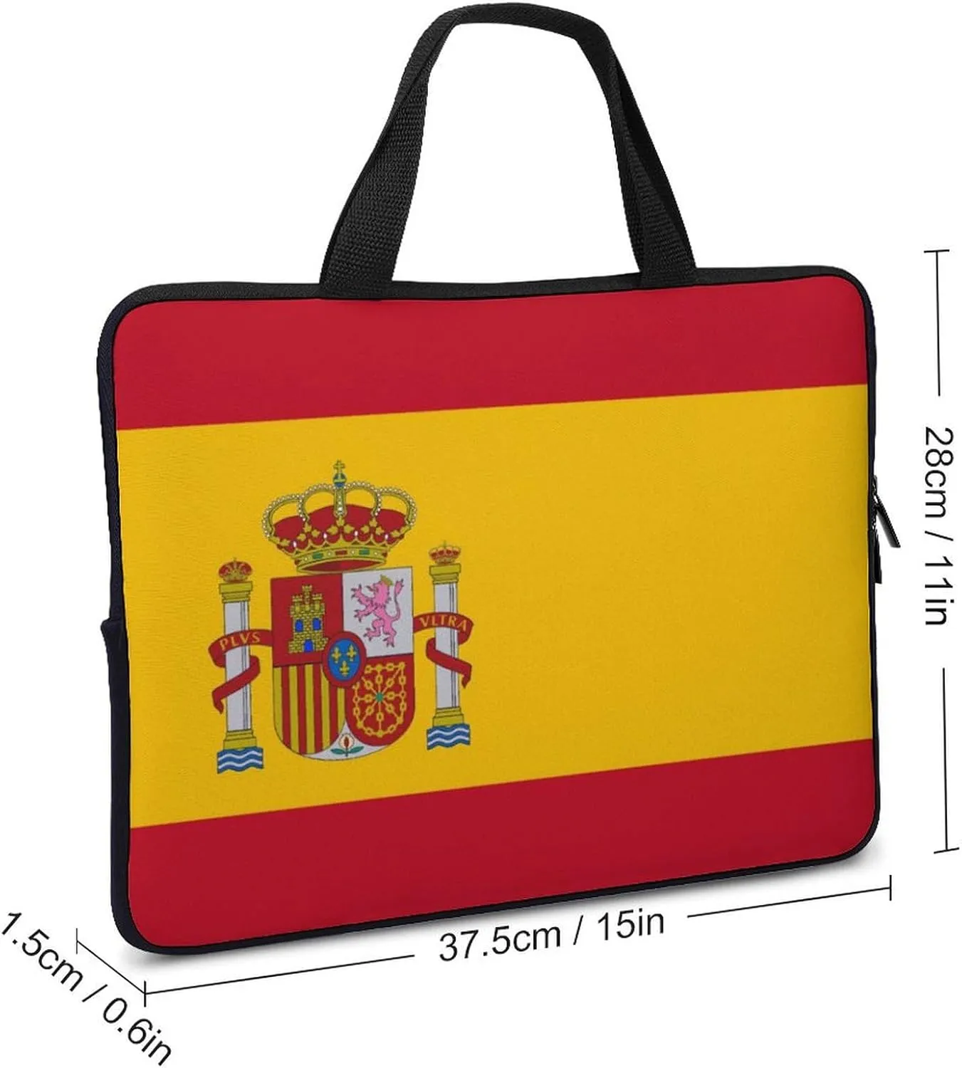 Papua New Guinea Flag Laptop Sleeve Case with Handle, 15-15.6 Inch Slim Cover for Notebook