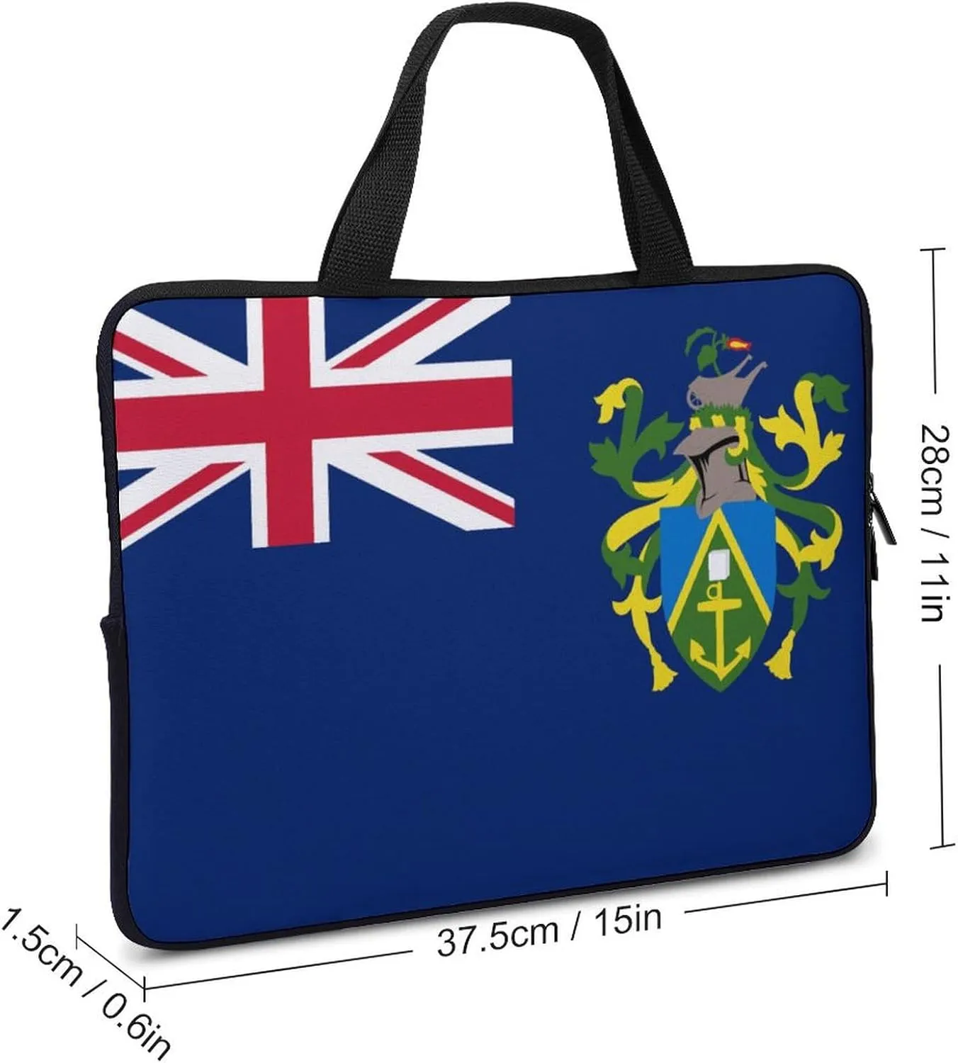 Papua New Guinea Flag Laptop Sleeve Case with Handle, 15-15.6 Inch Slim Cover for Notebook