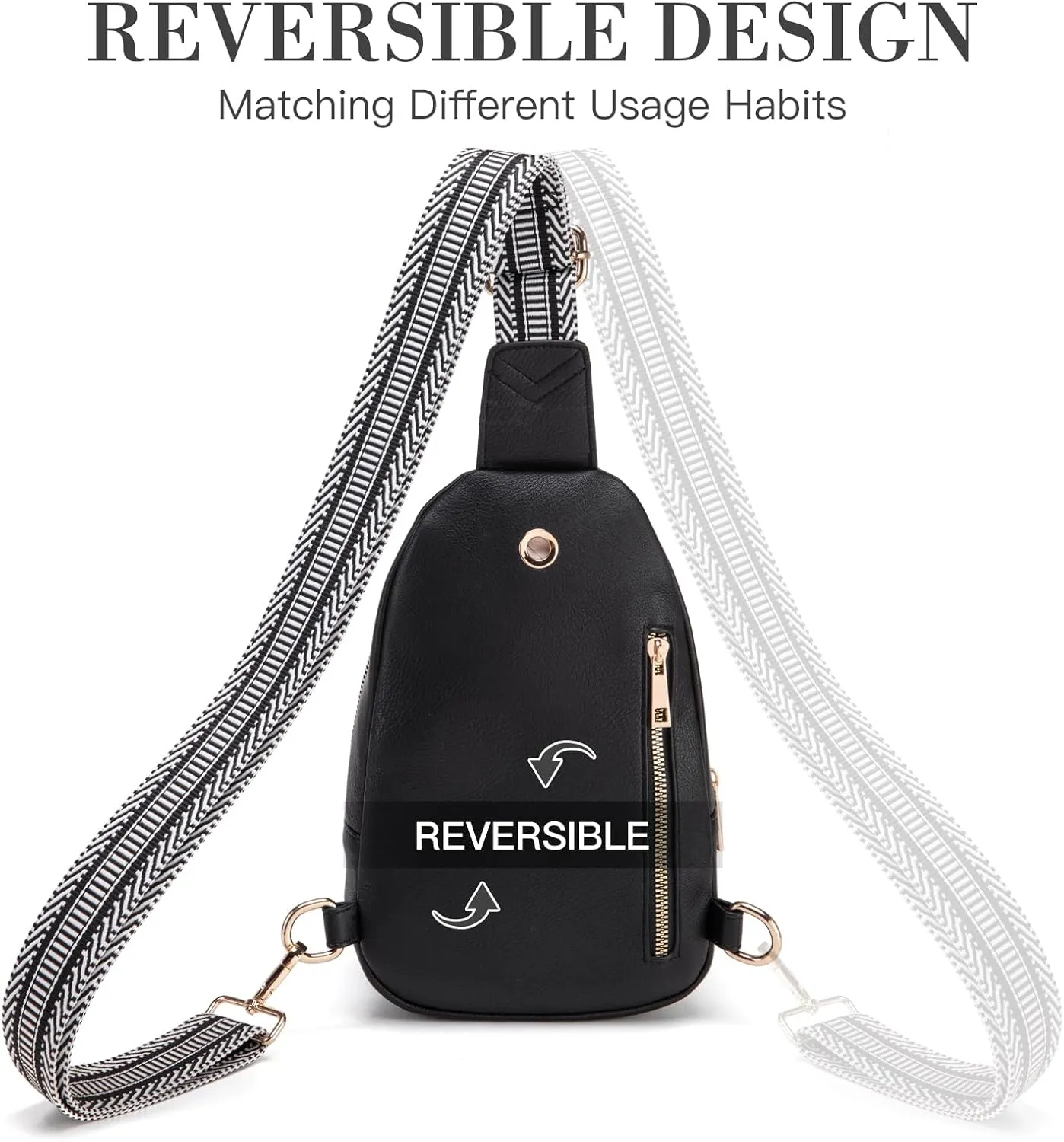 Personalized Gifts for Women Initial Sling Bag PU Leather Crossbody Bags for Women