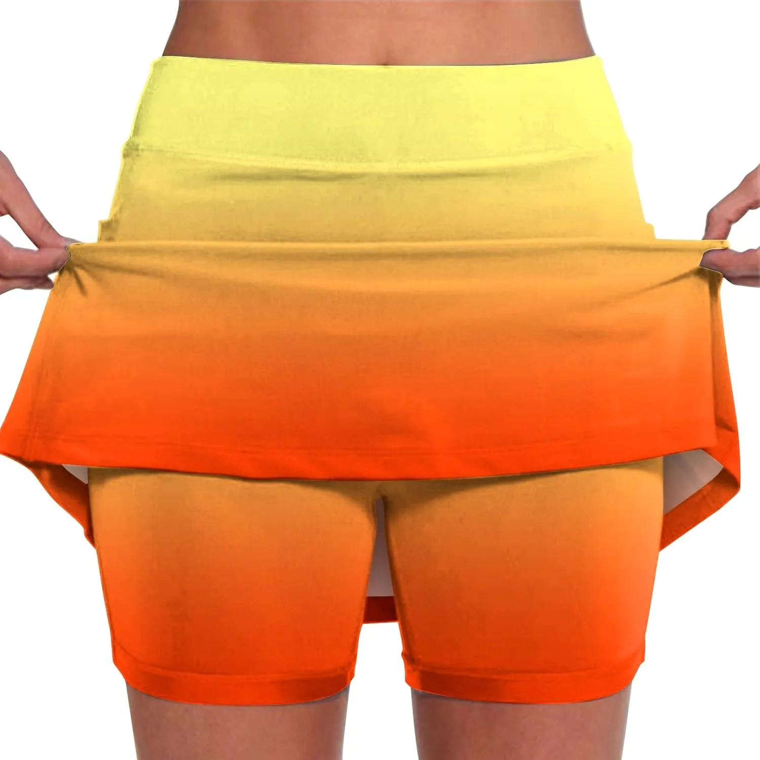Pleated Skirts for Women Waist Culottes Short Skirts Skinny Pants Split Swimsuit Bikini Bottom High Waisted Tennis