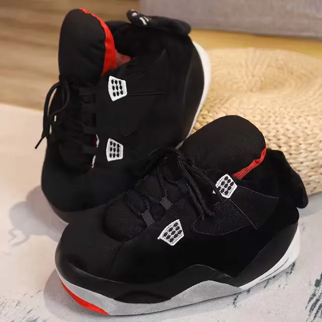 Plush Sneaker Slippers