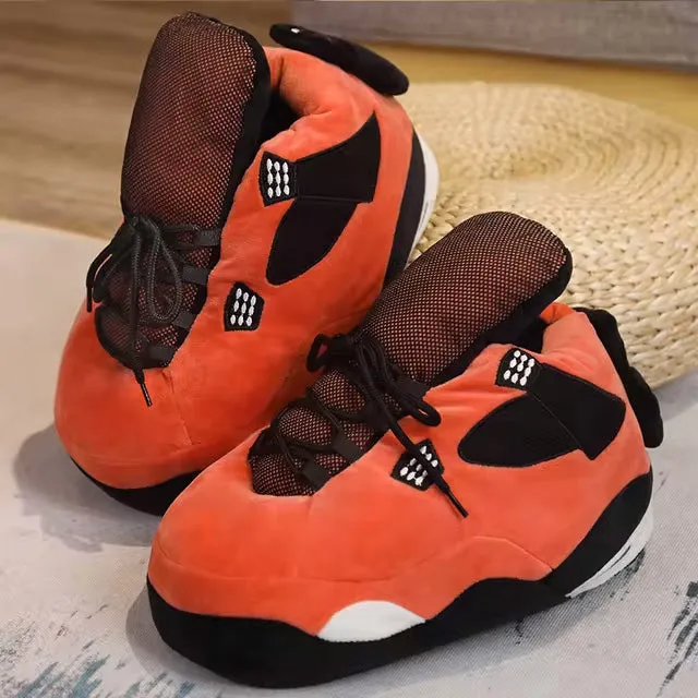Plush Sneaker Slippers