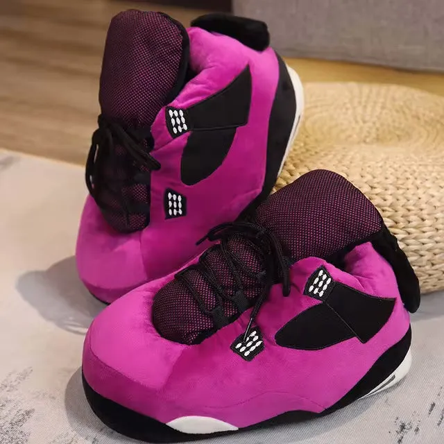 Plush Sneaker Slippers