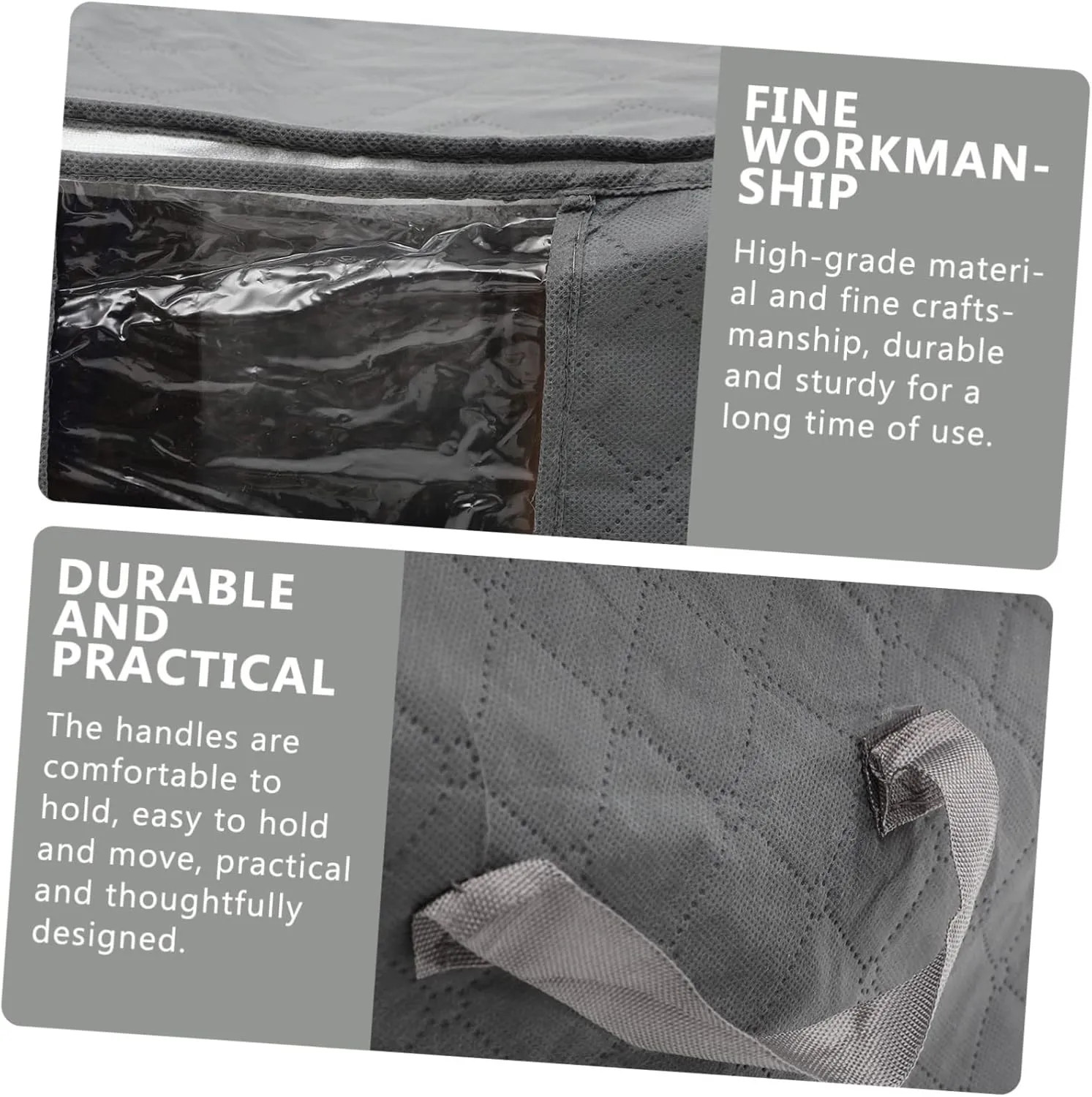 PRETYZOOM Garment Storage Bags Set Extra Large Capacity Bedding Bags for Home Hotel Dormitory