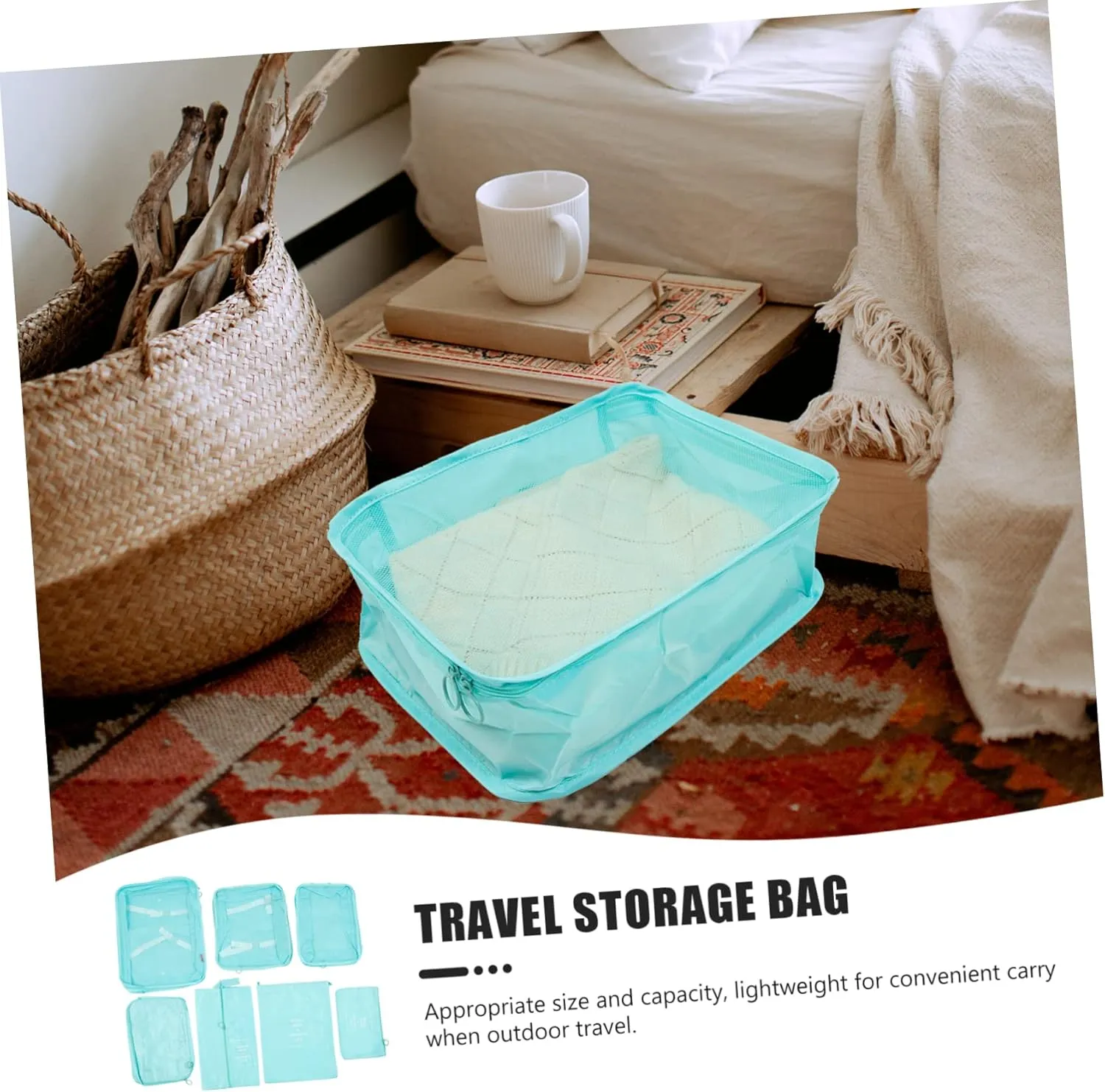 PRETYZOOM Lightweight Suitcase Clothing Bag Drawstring Travel Garment Bags for Underwear Travel Laundry Bags Sealing Design