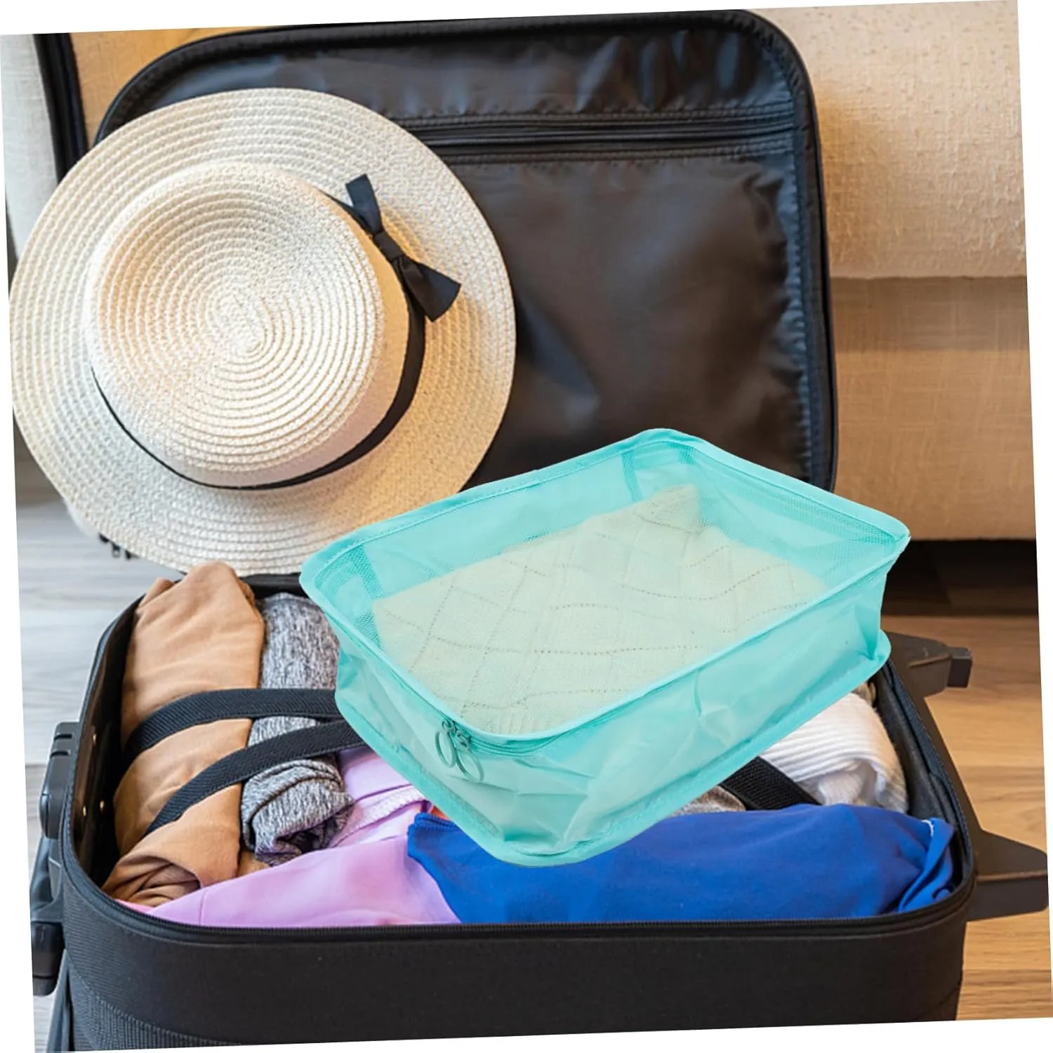 PRETYZOOM Lightweight Suitcase Clothing Bag Drawstring Travel Garment Bags for Underwear Travel Laundry Bags Sealing Design