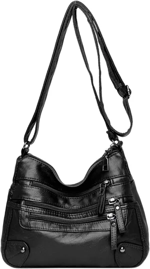Puffer Tote Bag Outdoor Sling Bag Body Bag Zipper Trendy Crossbody Purse Chest Bag With Adjustable Guitar Strap