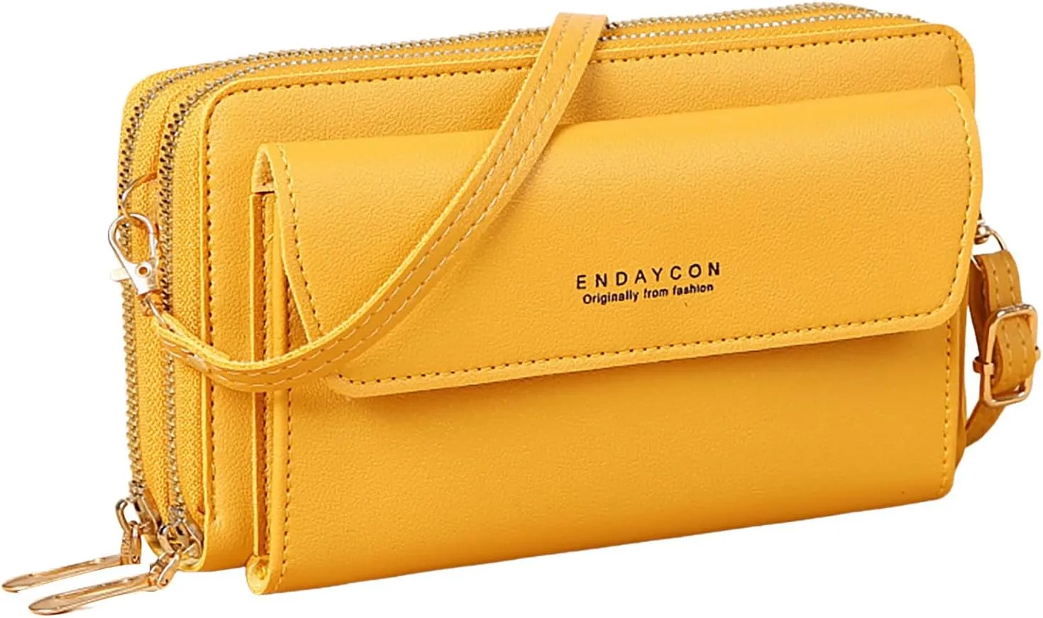 Puffy Crossbody Bags for Women Crossbody Purses and Handbags Lightweight Pocketbook Nylon Quilted Shoulder Purse(Yellow)