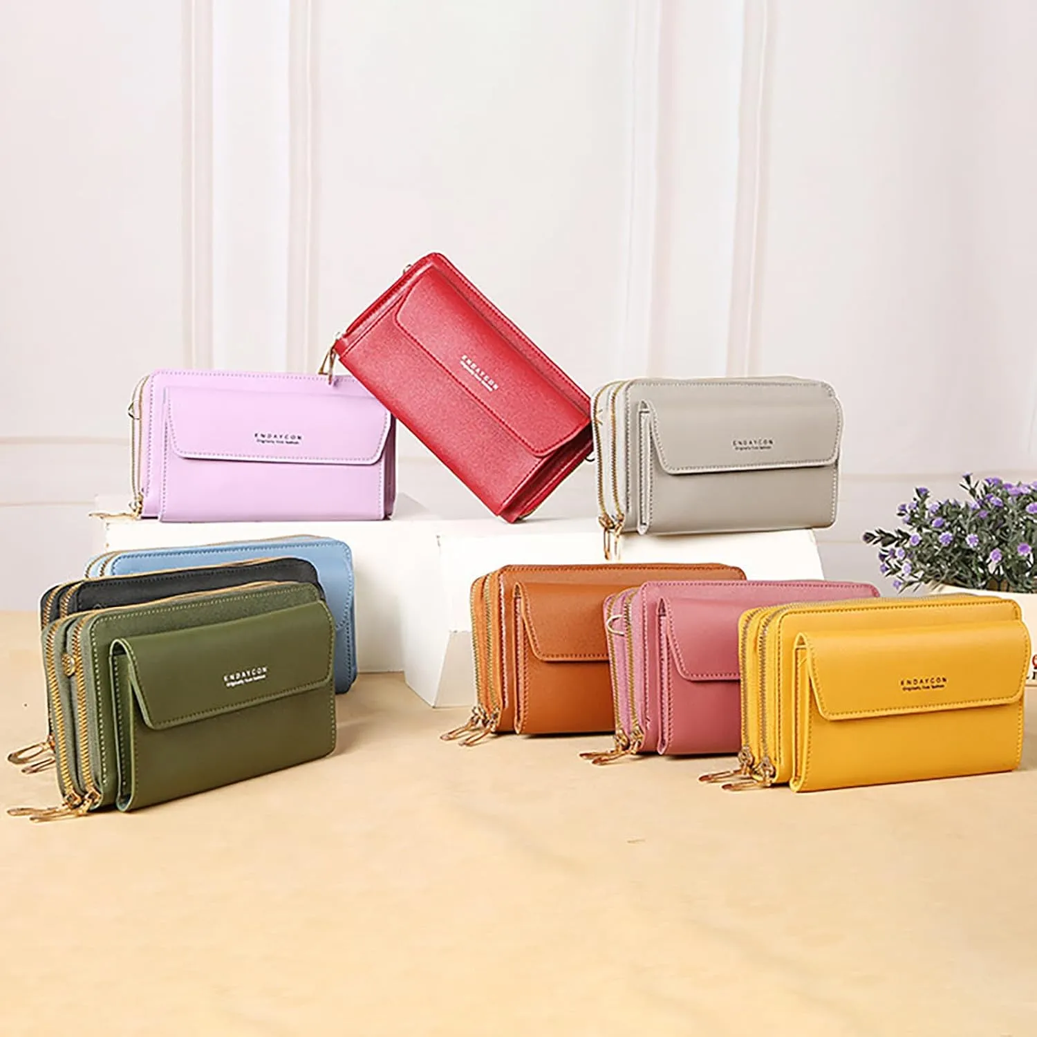 Puffy Crossbody Bags for Women Crossbody Purses and Handbags Lightweight Pocketbook Nylon Quilted Shoulder Purse(Yellow)