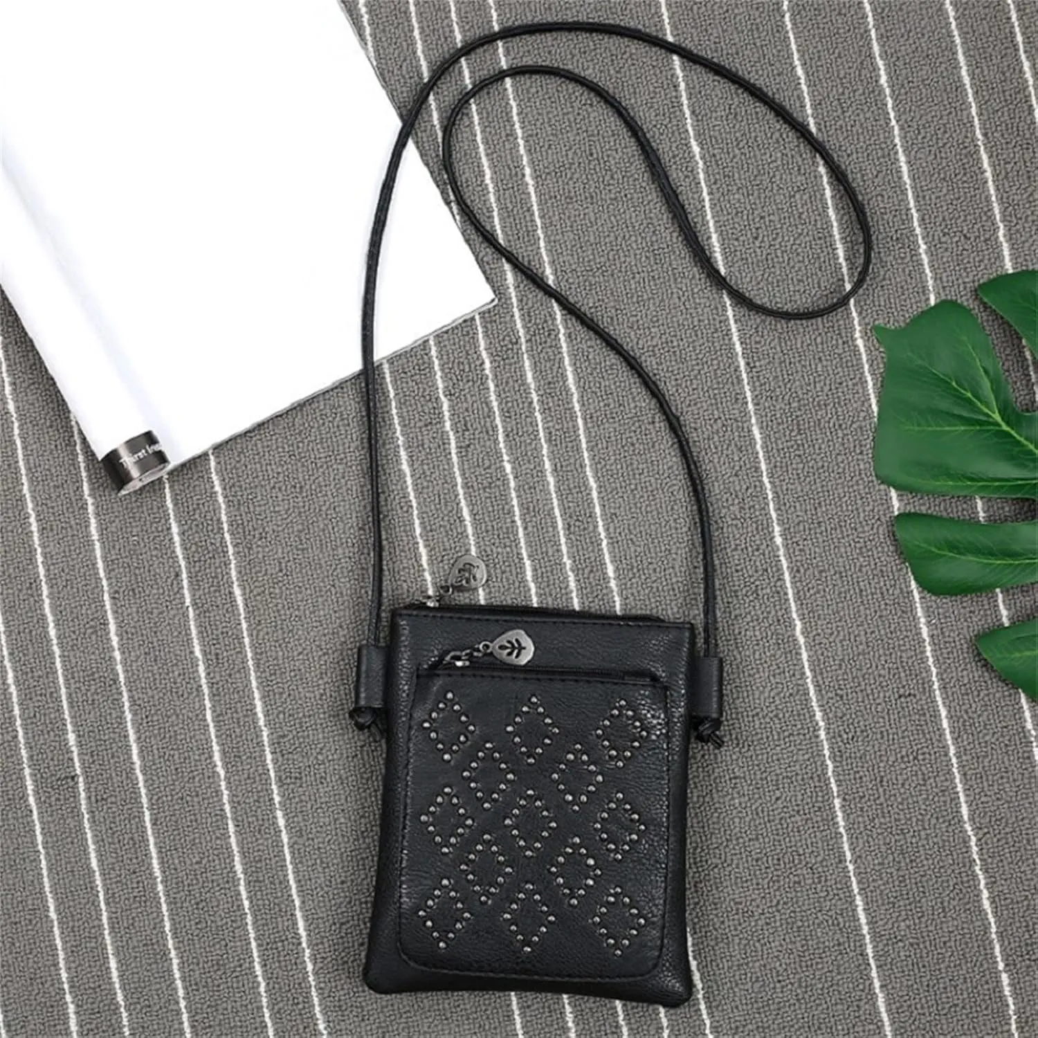 Puffy Crossbody Bags for Women Stadium Crossbody Messenger Bags for Concerts Sporting Events Mothers Day Gifts(Black)