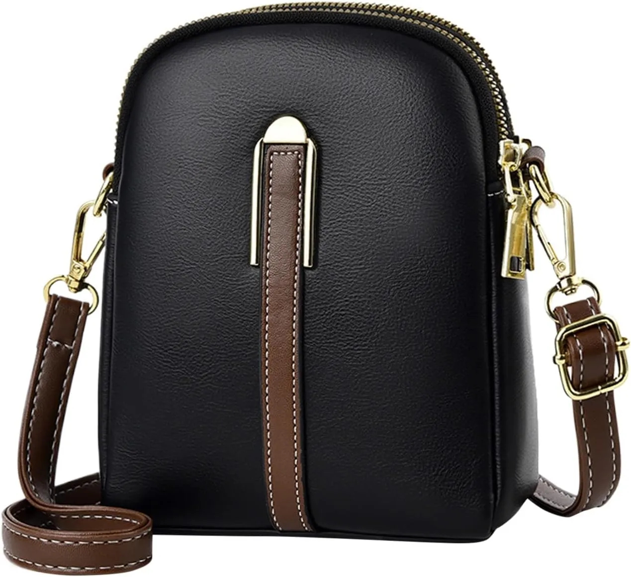 Quilted Crossbody Bags for Women Small Designer Crossbody Bags Women's Carry Options for Work and Daily Use(Black)