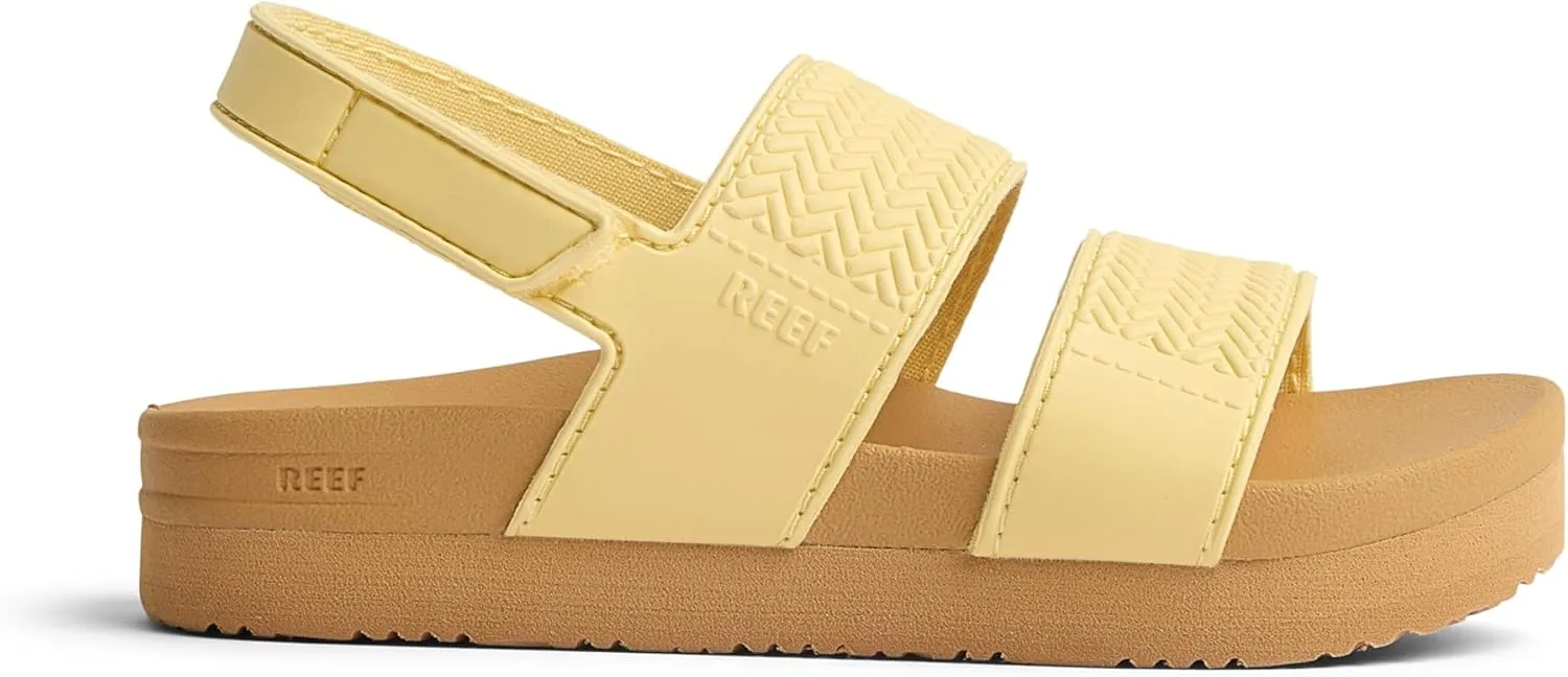 REEF Kids' Water Vista Platform Sandal, Water Friendly, Adjustable Velcro Strap