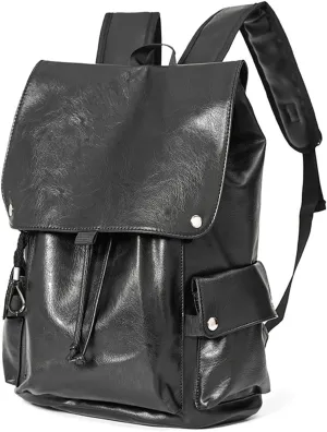 Retro Fashion Mens Backpack Travel Backpack for Men Large Capacity 16 Inch Laptop Backpack for Men(Black)