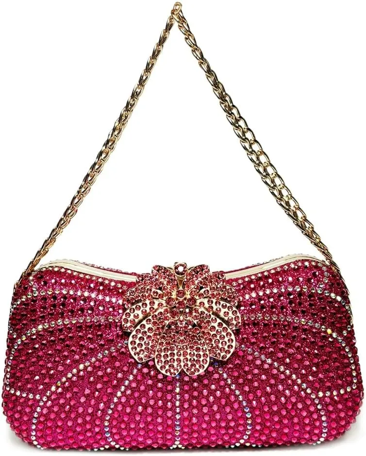 Rhinestone Evening Clutch Purses Women 2025 Crystal Diamond Glitter Sparkly Handbag Weddings Party Prom Purses