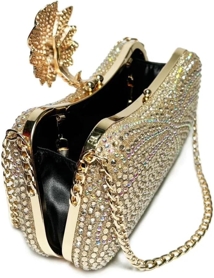 Rhinestone Evening Clutch Purses Women 2025 Crystal Diamond Glitter Sparkly Handbag Weddings Party Prom Purses
