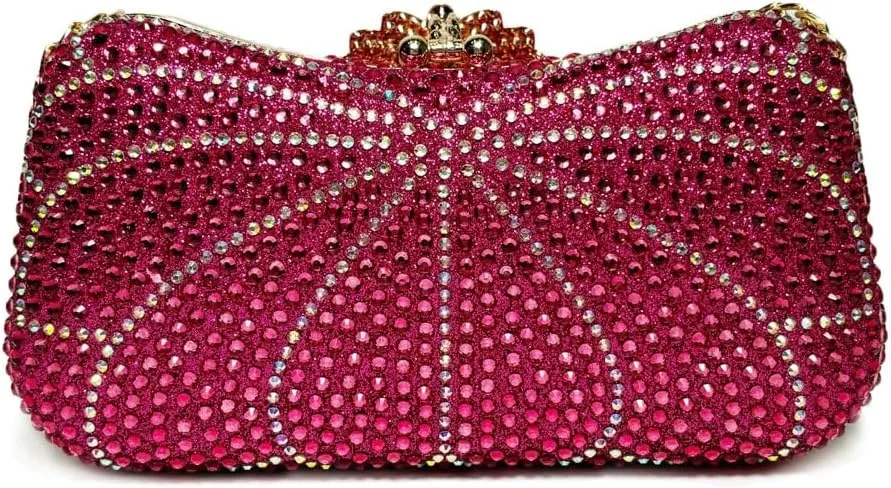 Rhinestone Evening Clutch Purses Women 2025 Crystal Diamond Glitter Sparkly Handbag Weddings Party Prom Purses