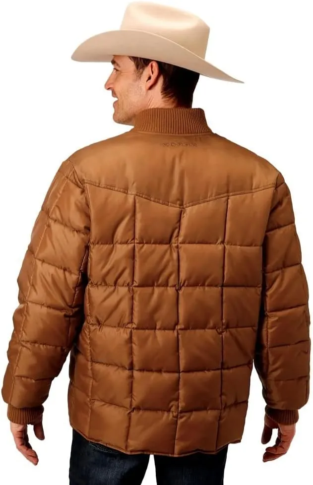 ROPER Western Jacket Mens Rust Quilts Down Brown 03-097-0761-0530 BR