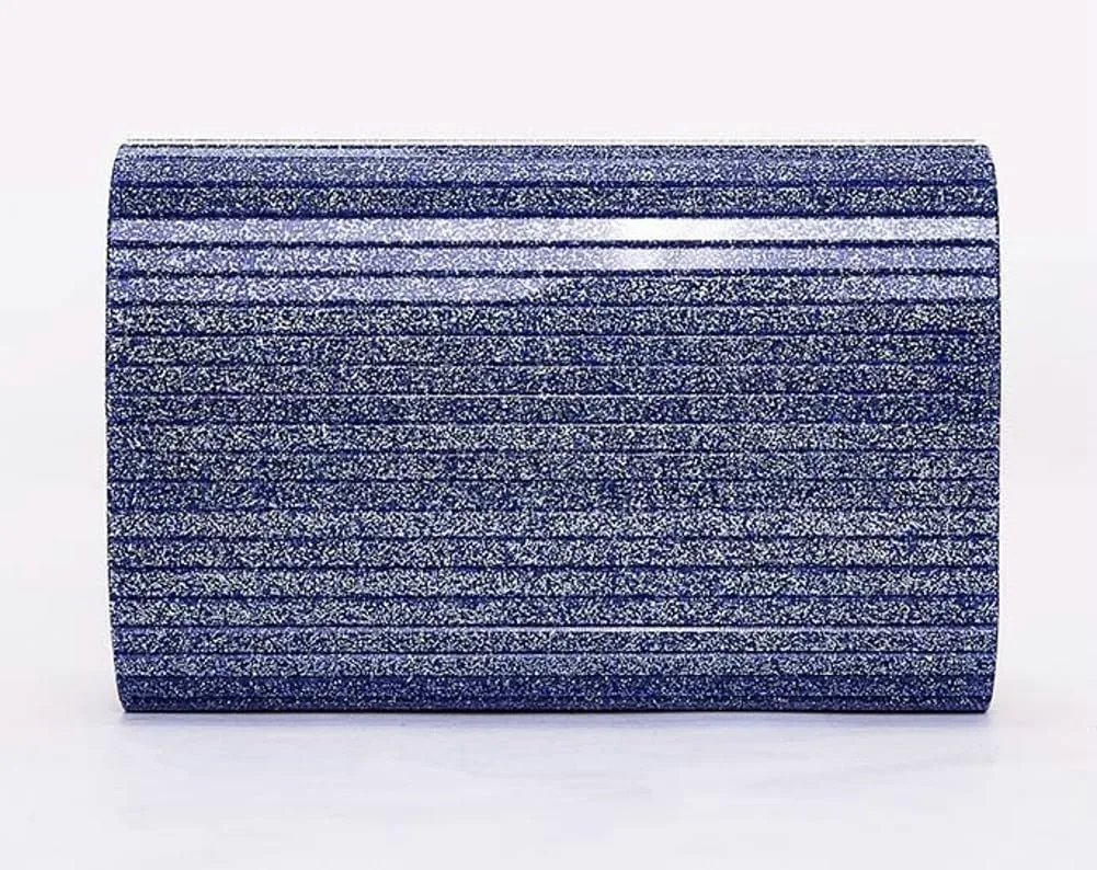 Rungion Womens Acrylic Evening Clutch Small Glossy Purse Chain Handbag Crossbody Shoulder Bag for Wedding Party 2025