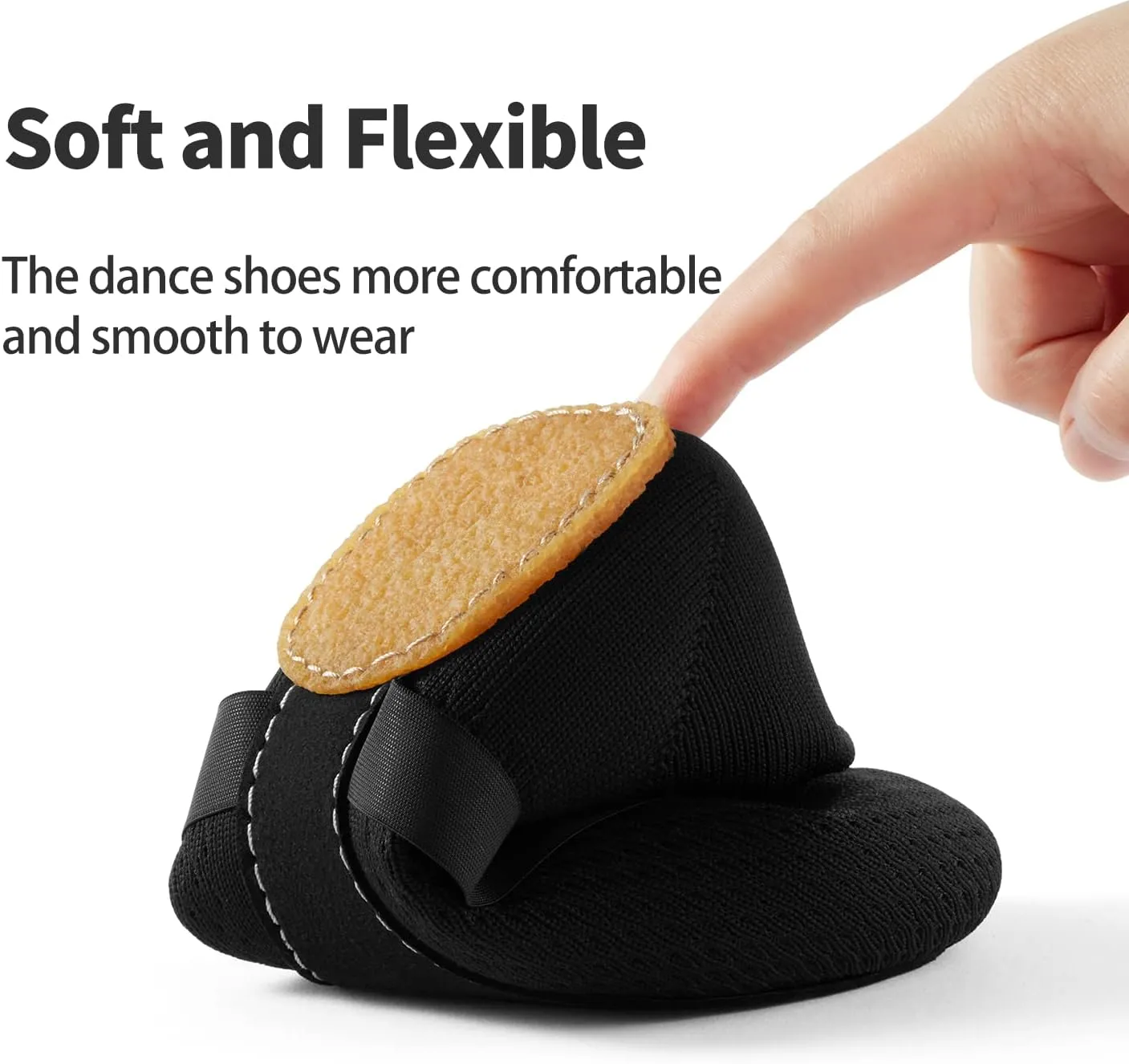 SANGEESON Jazz Shoe Slip-on for Women and Men's Dance Shoes