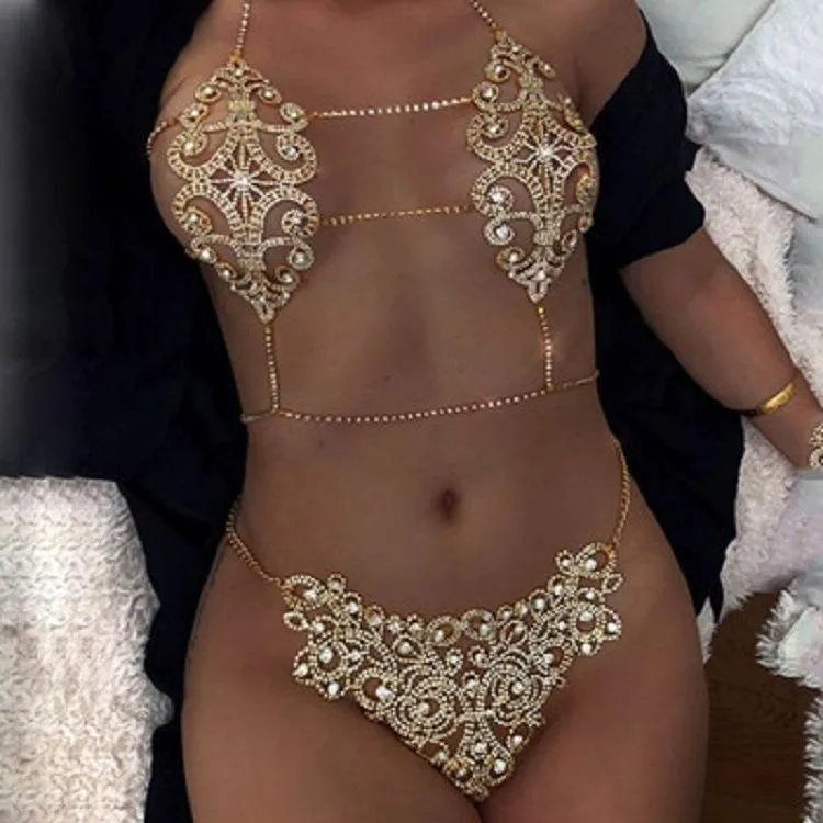 Shimmer Queen Gold Jewelry Set