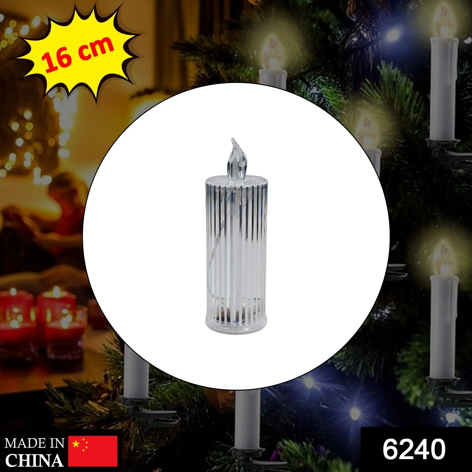 Simple Candles for Home Decoration, Crystal Candle Lights
