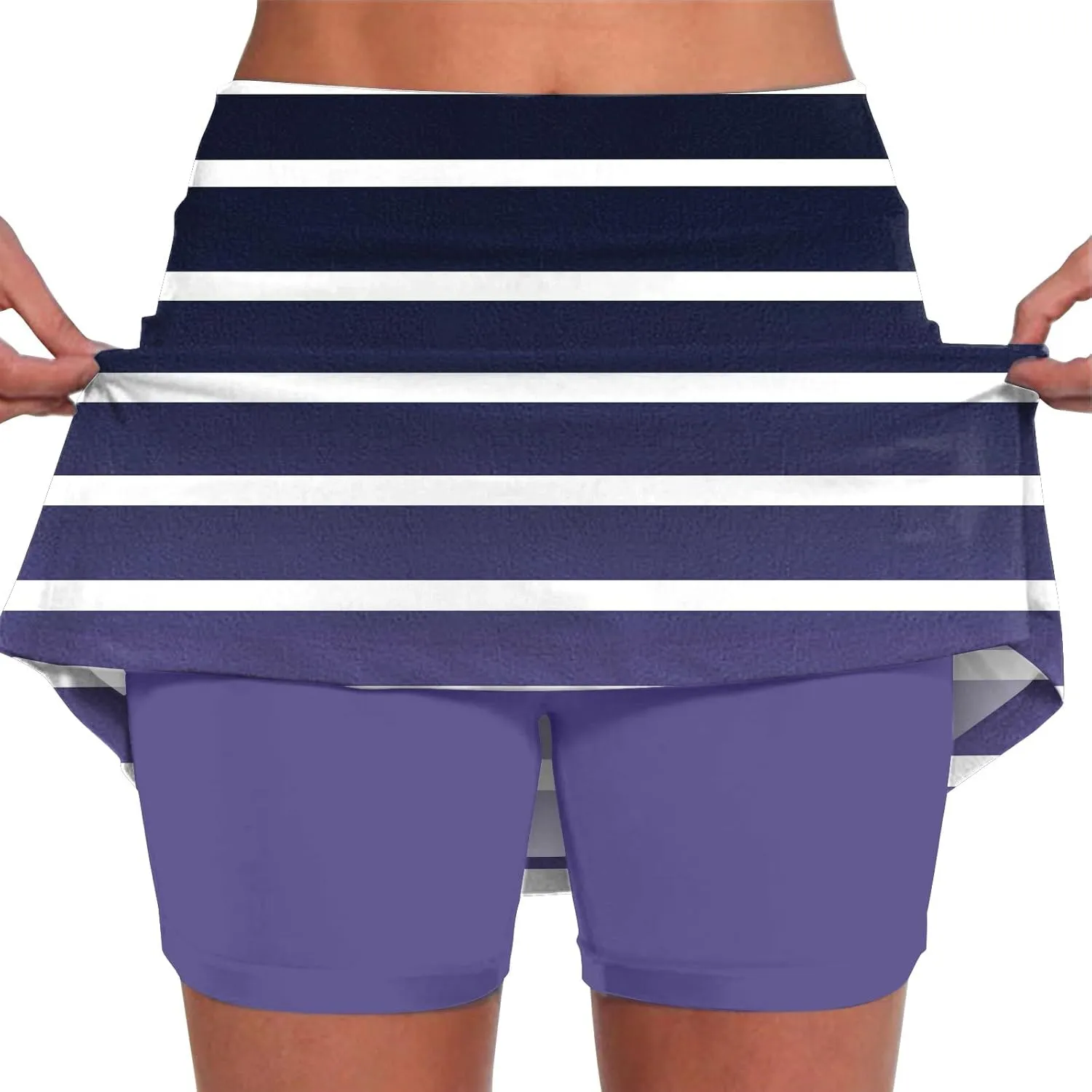 Skorts for Woman High Wasited Sports Pants Athletic Skirt with Pocket Underneath Plus Size Tennis Golf Workout Outfit