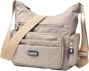 Sling Bags for Women Anti Theft Travel Waterproof Nylon Crossbody Bags for Woman Trendy Clear Fanny Pack(D)