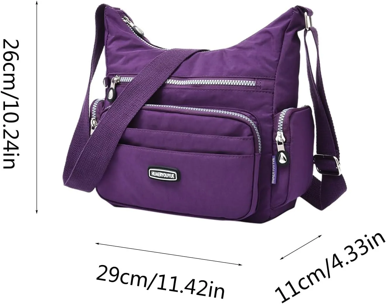 Sling Bags for Women Anti Theft Travel Waterproof Nylon Crossbody Bags for Woman Trendy Clear Fanny Pack(D)