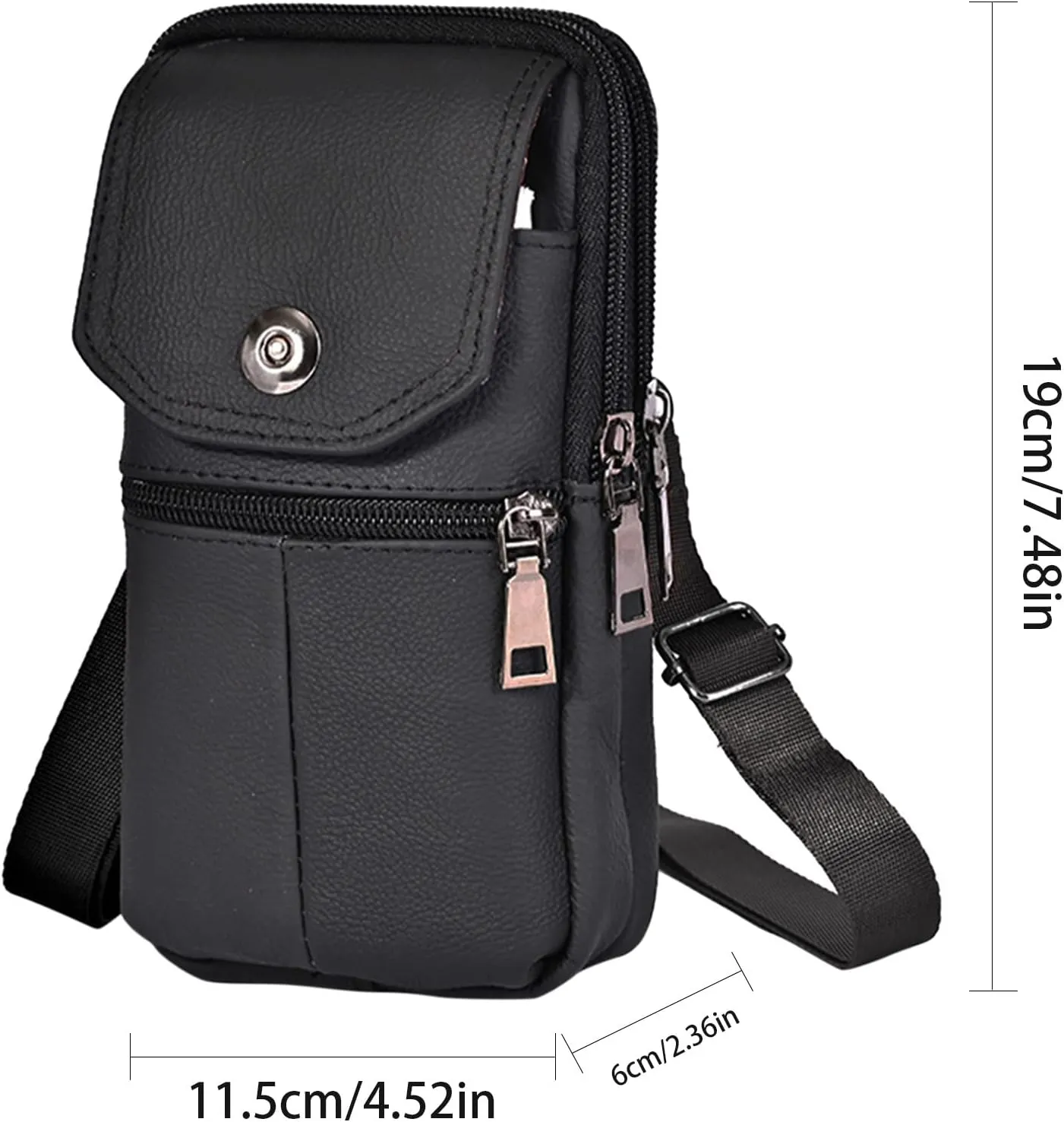 Small Crossbody Bag for Men Women Mini Sling Bag Travel Running Phone Daypack Cross Body Shoulder Bags with Keyholder Premium Cotton Crossbody
