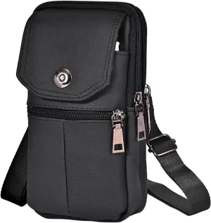 Small Crossbody Bag for Men Women Mini Sling Bag Travel Running Phone Daypack Cross Body Shoulder Bags with Keyholder Premium Cotton Crossbody