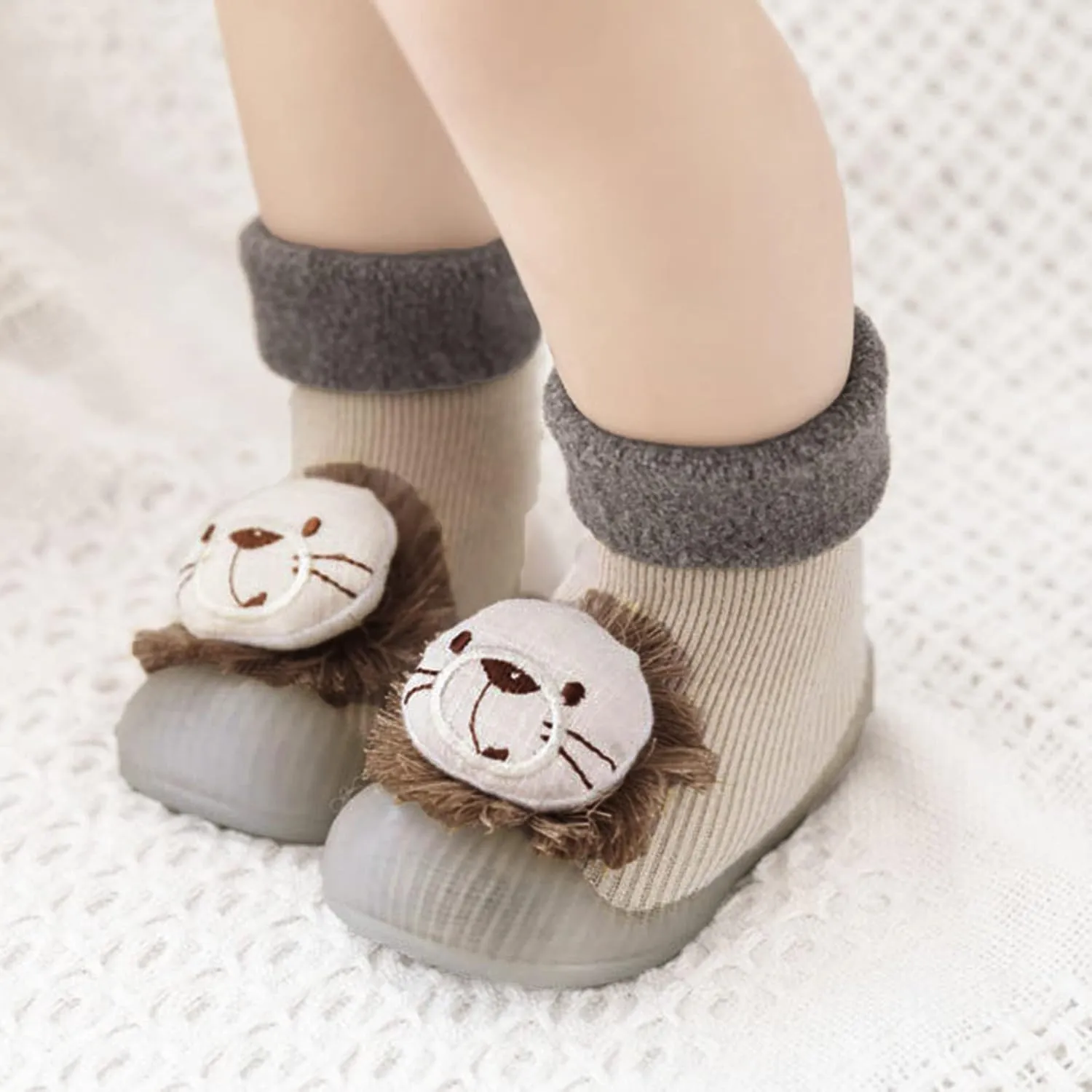 Sneakers for Boys Size 12 Toddler Solid Knit Rubber Kids Warm Stocking Sole Boys Socks High Top Sneakers Boys