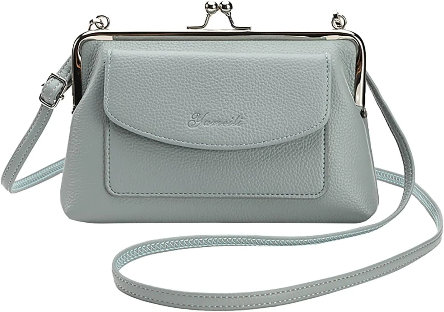 Soft Leather Purses for Women Lightweight Quilted Fabric Handbags for Women Carry Options for Work and Daily Use(Blue)