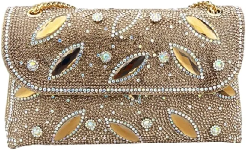 Sparkly Rhinestones Clutch Purses Women 2025 Chain Handbags Bling Bling Evening Bags for Cocktail Prom Party Wedding